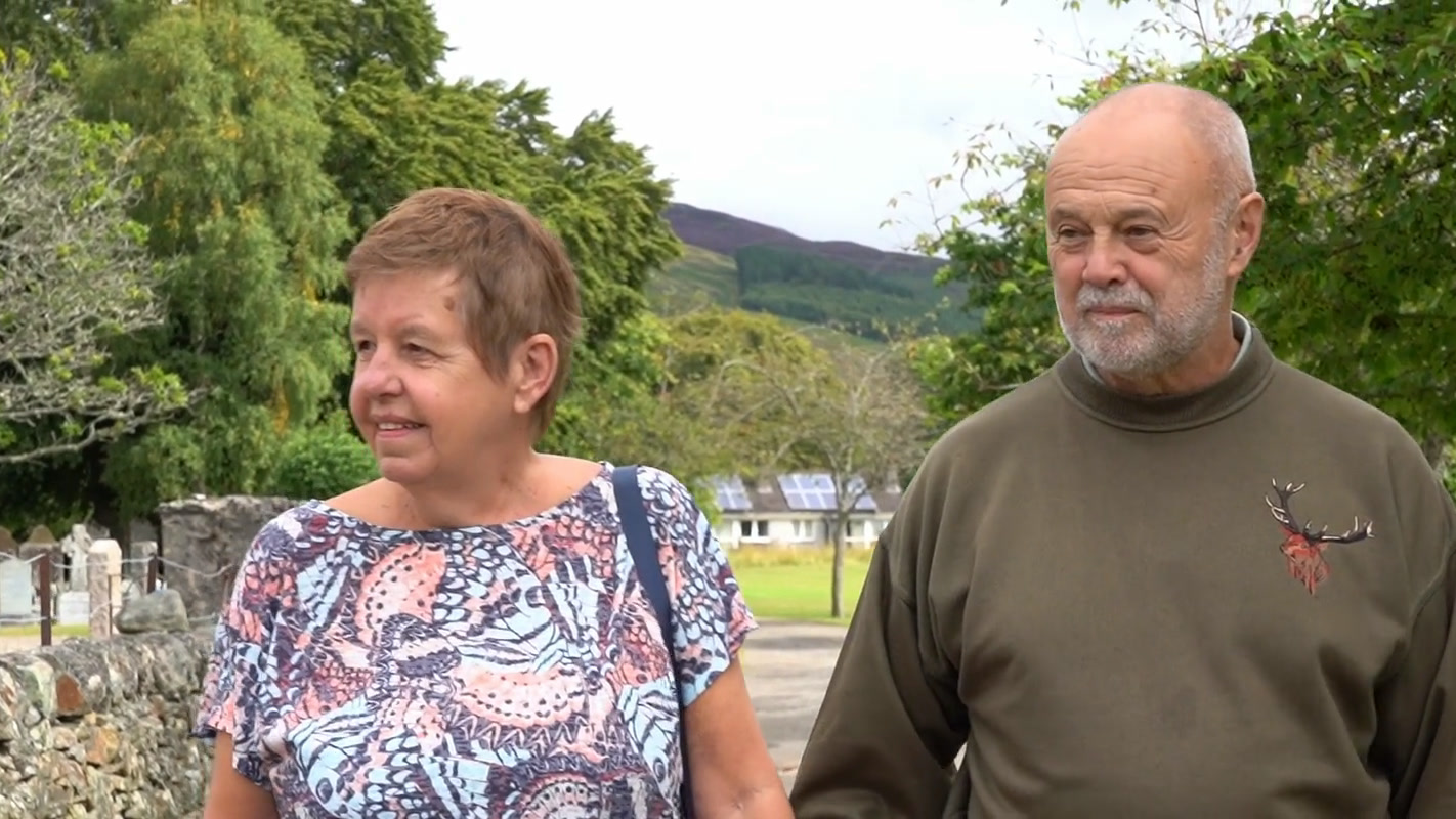 John and Ann Hirst at Loch Rannoch